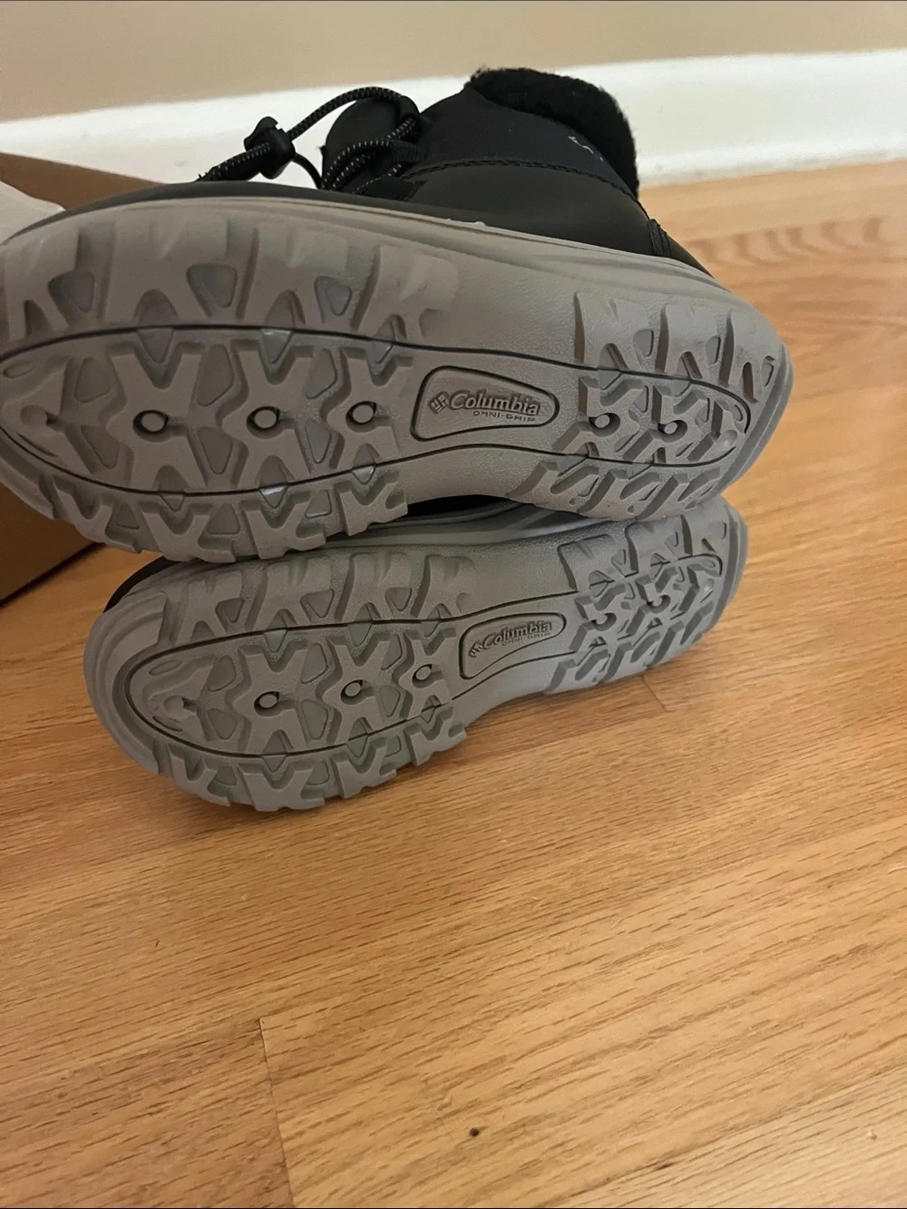 Columbia Kids' Black Winter Snow Boots